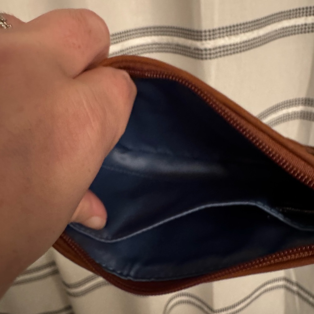 Coach Denim Patchwork Wristlet - image 5